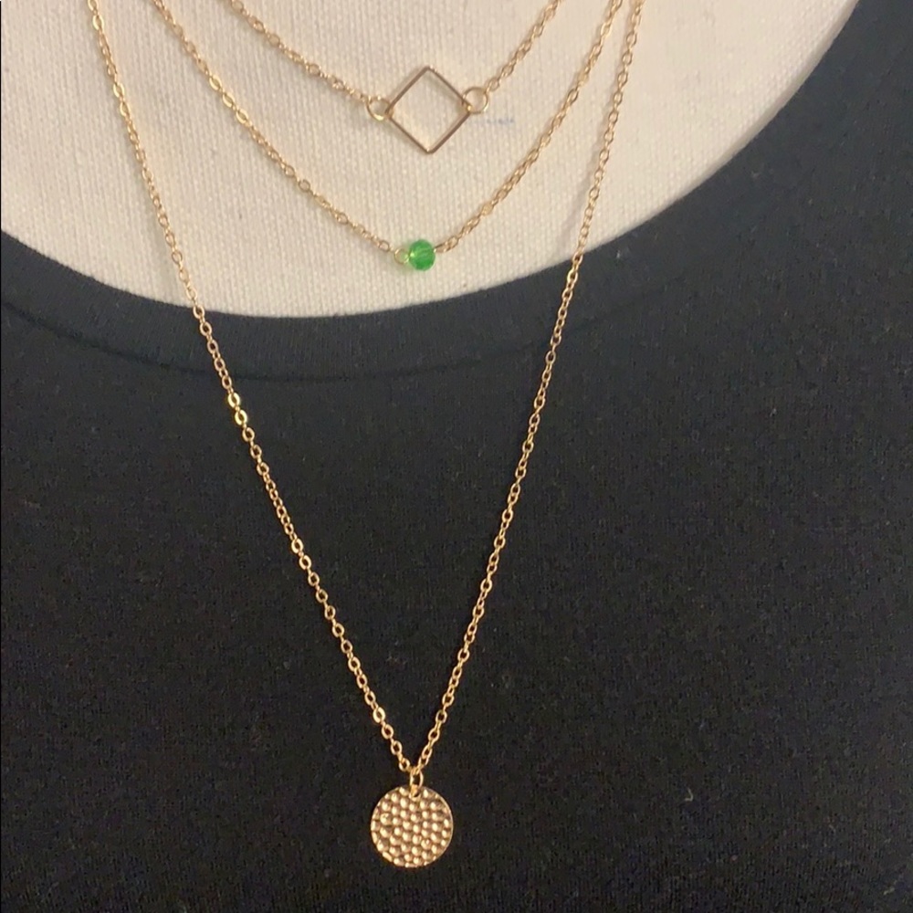 Bohemian 3 string necklace